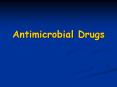 Antimicrobial Drugs Antimicrobial Drugs Chemotherapy The us