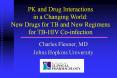 PK and Drug Interactions in a Changing World: New Drugs fo