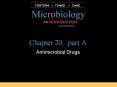 Chapter 20, part A Antimicrobial Drugs Antimicrobial Drug