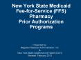 New York State Medicaid Fee-for-Service (FFS) Pharmacy Prio