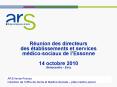 R union des directeurs des  tablissements et services 