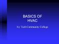 BASICS OF HVAC Ivy Tech Community College Definitions   Pag