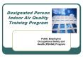 Designated Person Indoor Air Quality Training Program Publi