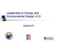 Leadership in Energy and Environmental Design v2.0 Lecture 