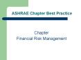 ASHRAE Chapter Best Practice Chapter Financial Ris