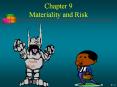Chapter 9 Materiality and Risk Audit Risk CPA Presentatio