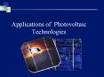 Applications of Photovoltaic Technologies Summery of losse