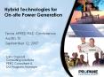 Hybrid Technologies for On-site Power Generation Texas AFRE