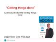  Getting things done  An introduction to GTD  Getting Thing