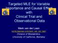 Targeted MLE for Variable Importance and Causal Effect wit