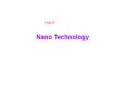 Unit-IV Nano Technology Nano shells as Cancer Therapy Nan