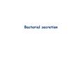 Bacterial secretion Type III secretion Gram-negative - Typ