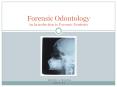 Forensic Odontology An Introduction to Forensic Dentistr