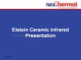Elstein Ceramic Infrared Presentation Elstein Pane