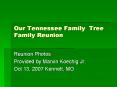 Our Tennessee Family Tree Family Reunion Reunion Photo