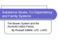 Substance Abuse, Co-Dependency and Family Systems The Bowe