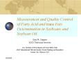 Measurement and Quality Control of Fatty Acid and trans Fat