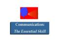 Communication: The Essential Skill What is communication