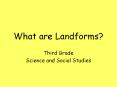 What are Landforms? Third Grade Science and Social Studie