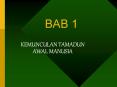 BAB 1 KEMUNCULAN TAMADUN AWAL MANUSIA TAMADUN Daripad