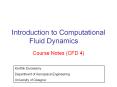 Introduction to Computational Fluid Dynamics Course Note