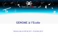 GENOME   l Ecole R union des IA-IPR de SVT   6 octobre 201