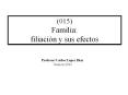 (015) Familia: filiaci n y sus efectos Profesor Carlos L pe