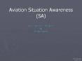 Aviation Situation Awareness (SA) Researched and Prepared b