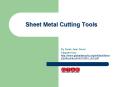 Sheet Metal Cutting Tools By Sarah Jean Dover Adapted fro