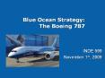 Blue Ocean Strategy: The Boeing 787 INDE 599 November 1st