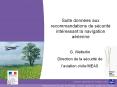Suite donn es aux recommandations de s curit  int ressant l
