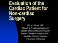 Evaluation of the Cardiac Patient for Non-cardiac Surger