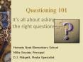 Questioning 101 It s all about asking the right question
