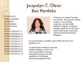 Jacquelyn C. Olson Exit Portfolio Portfolio Links Table o