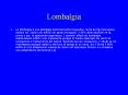 Lombalgia La lombalgia   una patologia estremament