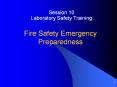 Session 10 Laboratory Safety Training Fire Safety Emergenc