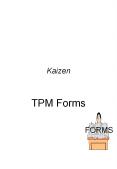 TPM Forms FORMS Effectiveness Improvement Sheet Departmen
