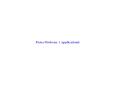 Fisica Moderna ( Applicazioni) Fisica Moderna 