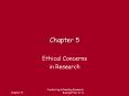 Chapter 5 Ethical Concerns in Research Basics in Ethic