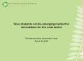How students can be emerging market for innovations for th