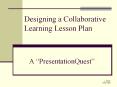 Designing a Collaborative Learning Lesson Plan A