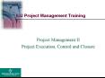 ILU Project Management Training Project Management I