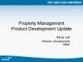 Property Management Product Development Update Randy Lot