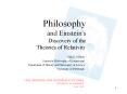 Philosophy and Einstein's Discovery of the Theories o