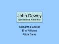 John Dewey Educational Reformer Samantha Speser Eri