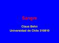 Sangre Claus Behn Universidad de Chile 310810 Sangr