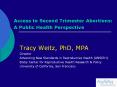 Access to Second Trimester Abortions: A Public Healt