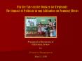 Pin the Tale on the Donkey (or Elephant): The Impact o