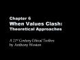 Chapter 6 When Values Clash: Theoretical Approaches A 21s