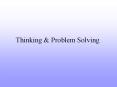 Thinking & Problem Solving Thinking Thought Cognition menta